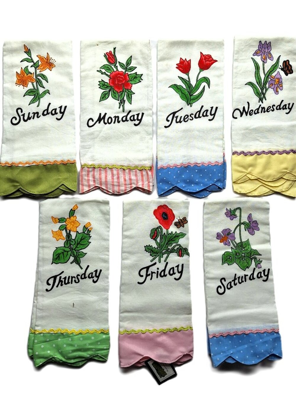 Days of the week Tea towels